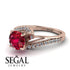 Twist Shank Ruby Engagement Ring - Maria No. 11 image 3