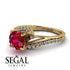 Twist Shank Ruby Engagement Ring - Maria No. 10 image 3