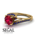 Twist Shank Ruby Engagement Ring - Maria No. 70 image 3