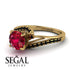 Twist Shank Ruby Engagement Ring - Maria No. 40 image 3