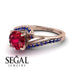 Twist Shank Ruby Engagement Ring - Maria No. 71 image 3