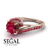 Twist Shank Ruby Engagement Ring - Maria No. 56 image 3