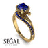 Twist Shank Sapphire Engagement Ring - Maria No. 73 image 10