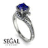 Twist Shank Sapphire Engagement Ring - Maria No. 15 image 10