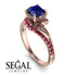 Twist Shank Sapphire Engagement Ring - Maria No. 59 image 10