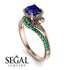 Twist Shank Sapphire Engagement Ring - Maria No. 29 image 10