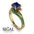 Twist Shank Sapphire Engagement Ring - Maria No. 28 image 10
