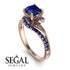 Twist Shank Sapphire Engagement Ring - Maria No. 74 image 10