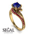 Twist Shank Sapphire Engagement Ring - Maria No. 58 image 10