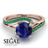 Twist Shank Sapphire Engagement Ring - Maria No. 29 image 2