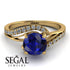 Twist Shank Sapphire Engagement Ring - Maria No. 13 image 2
