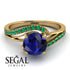 Twist Shank Sapphire Engagement Ring - Maria No. 28 image 2