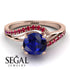 Twist Shank Sapphire Engagement Ring - Maria No. 59 image 2