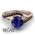 Twist Shank Sapphire Engagement Ring - Maria No. 44 image 2