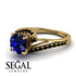 Twist Shank Sapphire Engagement Ring - Maria No. 43 image 3