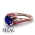 Twist Shank Sapphire Engagement Ring - Maria No. 59 image 3