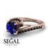 Twist Shank Sapphire Engagement Ring - Maria No. 44 image 3