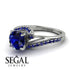 Twist Shank Sapphire Engagement Ring - Maria No. 75 image 3