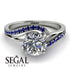 Twist Shank Diamond Engagement Ring - Maria No. 63 image 2