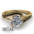 Twist Shank Diamond Engagement Ring - Maria No. 31 image 2