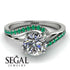 Twist Shank Diamond Engagement Ring - Maria No. 18 image 2