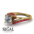 Twist Shank Diamond Engagement Ring - Maria No. 46 image 3