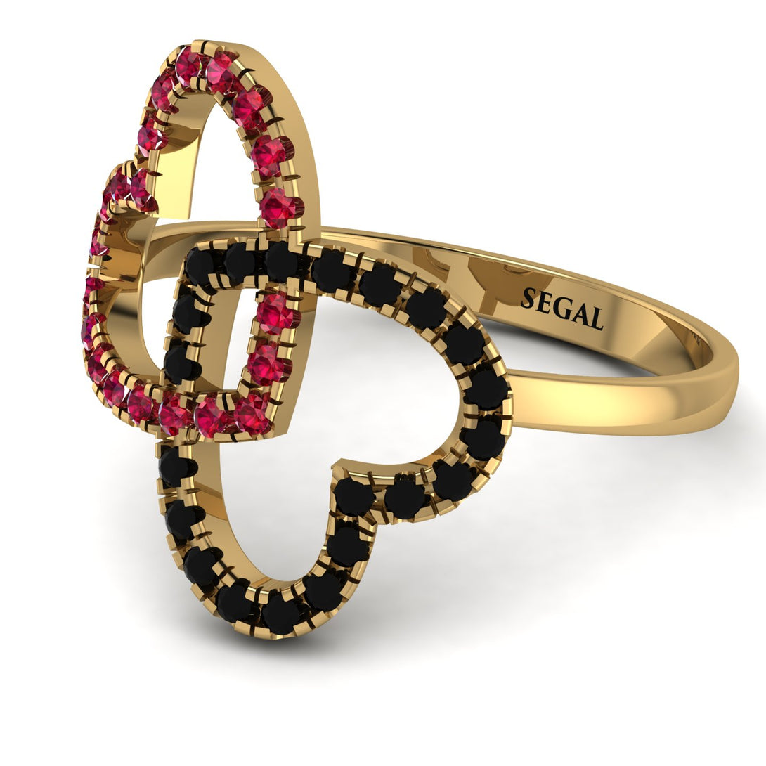 Two Hearts Ruby Ring - Selena No. 40