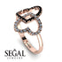 Two Hearts Black Diamond Ring - Selena No. 8 image 2