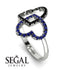 Two Hearts Black Diamond Ring - Selena No. 69 image 2