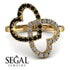 Two Hearts Black Diamond Ring - Selena No. 7 image 3