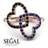 Two Hearts Black Diamond Ring - Selena No. 68 image 3