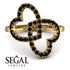 Two Hearts Black Diamond Ring - Selena No. 37 image 3