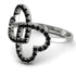 Two Hearts Black Diamond Ring - Selena No. 39 image 1