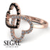 Two Hearts Black Diamond Ring - Selena No. 8 image 10
