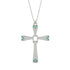 Two Parts Emerald Cross Necklace - Felix No. 6 image 1