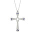 Two Parts Sapphire Cross Necklace - Felix No. 15 image 1