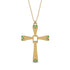 Two Parts Emerald Cross Necklace - Felix No. 4 image 1