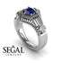 The Flower Cage Blue Sapphire Ring- Savannah no������ 6 image 7