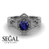 The Flower Cage Blue Sapphire Ring- Savannah no������ 6 image 2