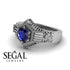 The Flower Cage Blue Sapphire Ring- Savannah no������ 6 image 3