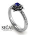 A lady's Rose Blue Topaz Ring- Elena no. 9 image 3