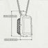 Hidden Halo Emerald Cut Emerald Necklace - Vanessa No. 21 image 3