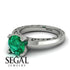 Vintage Solitaire Emerald Ring - Vera No. 6 image 3
