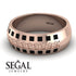 Vintage Princess Black Diamond Wedding Band - Daniel No. 5 image 6
