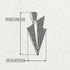 Paper Airplane Black Diamond Necklace For Men - Walter No. 7 image 3