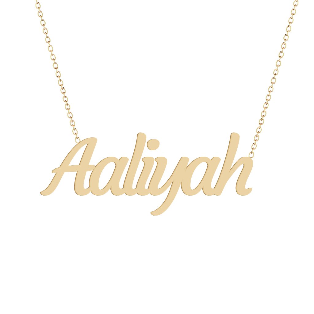 Gold Name Necklace - Aaliyah