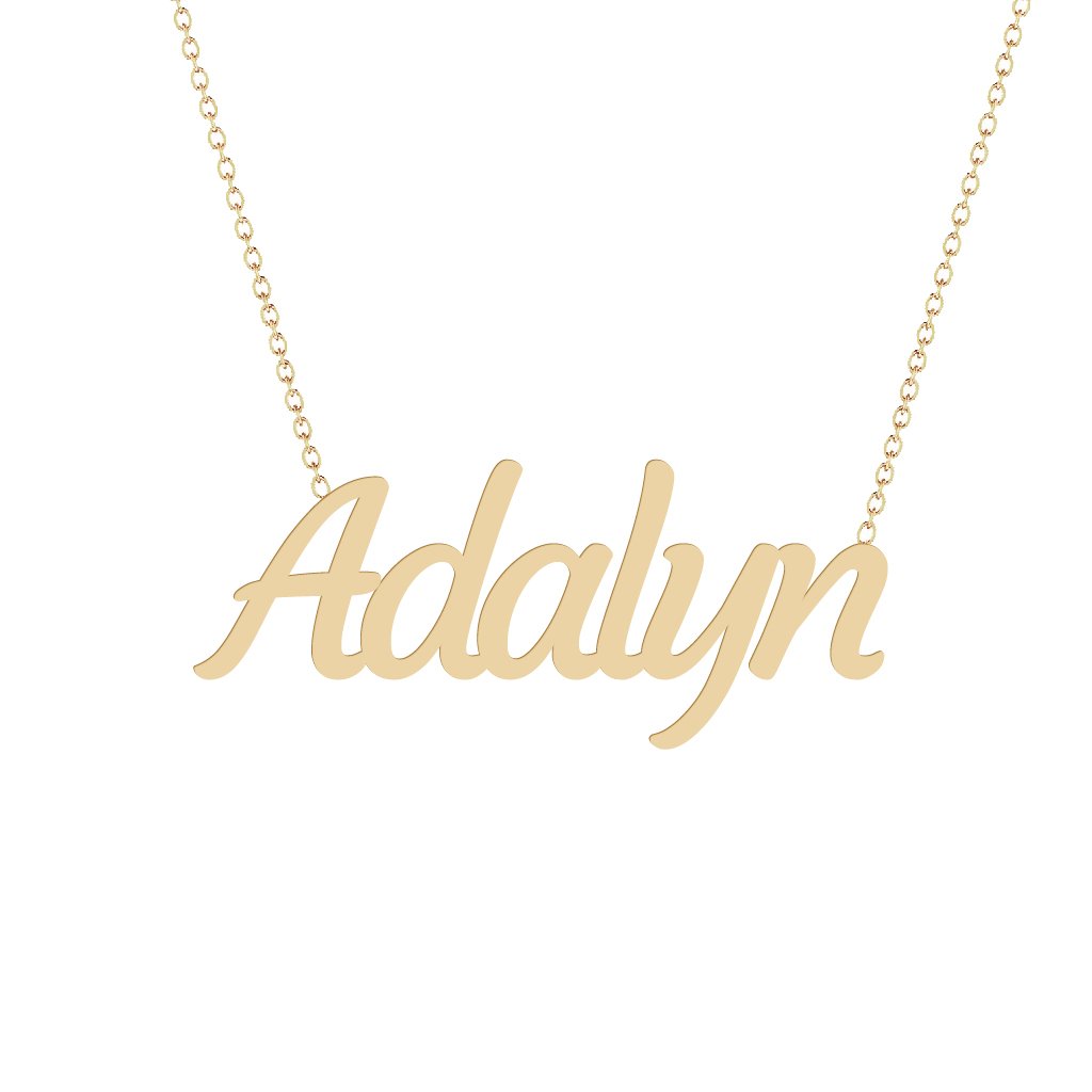 Gold Name Necklace - Adalyn