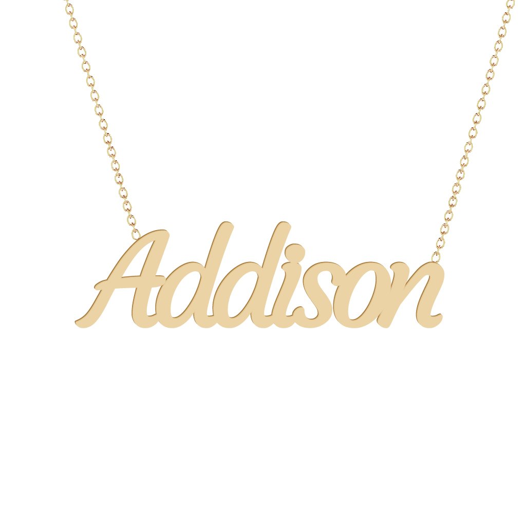 Gold Name Necklace - Addison