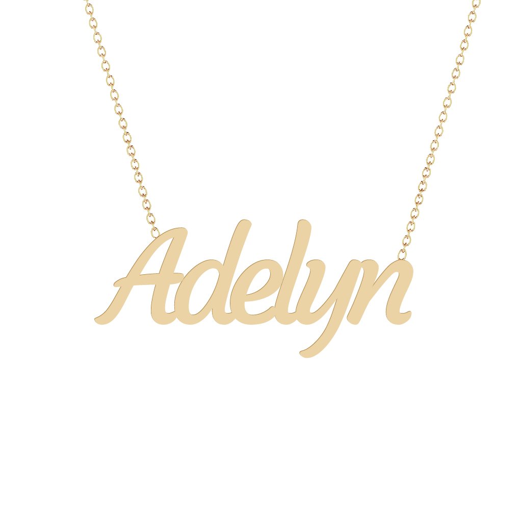Gold Name Necklace - Adelyn