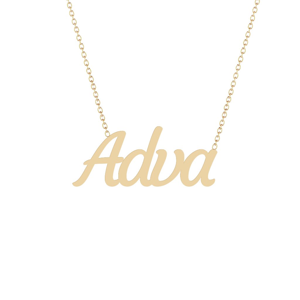 Gold Name Necklace - Adva